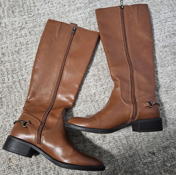 Sam & Libby brown vegan leather boots - Picture 5 of 6